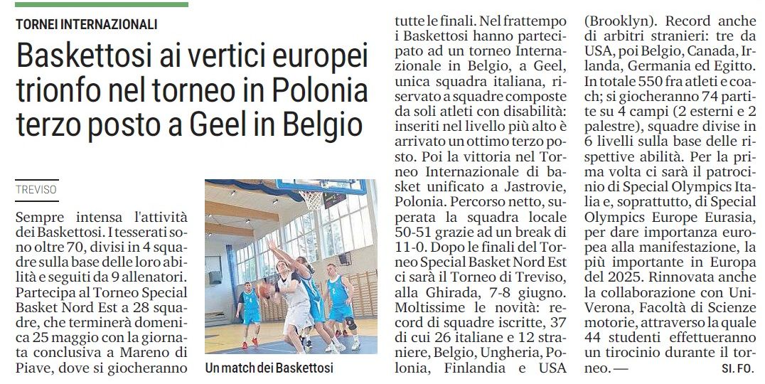 notizia baskettosi 12 maggio 2025